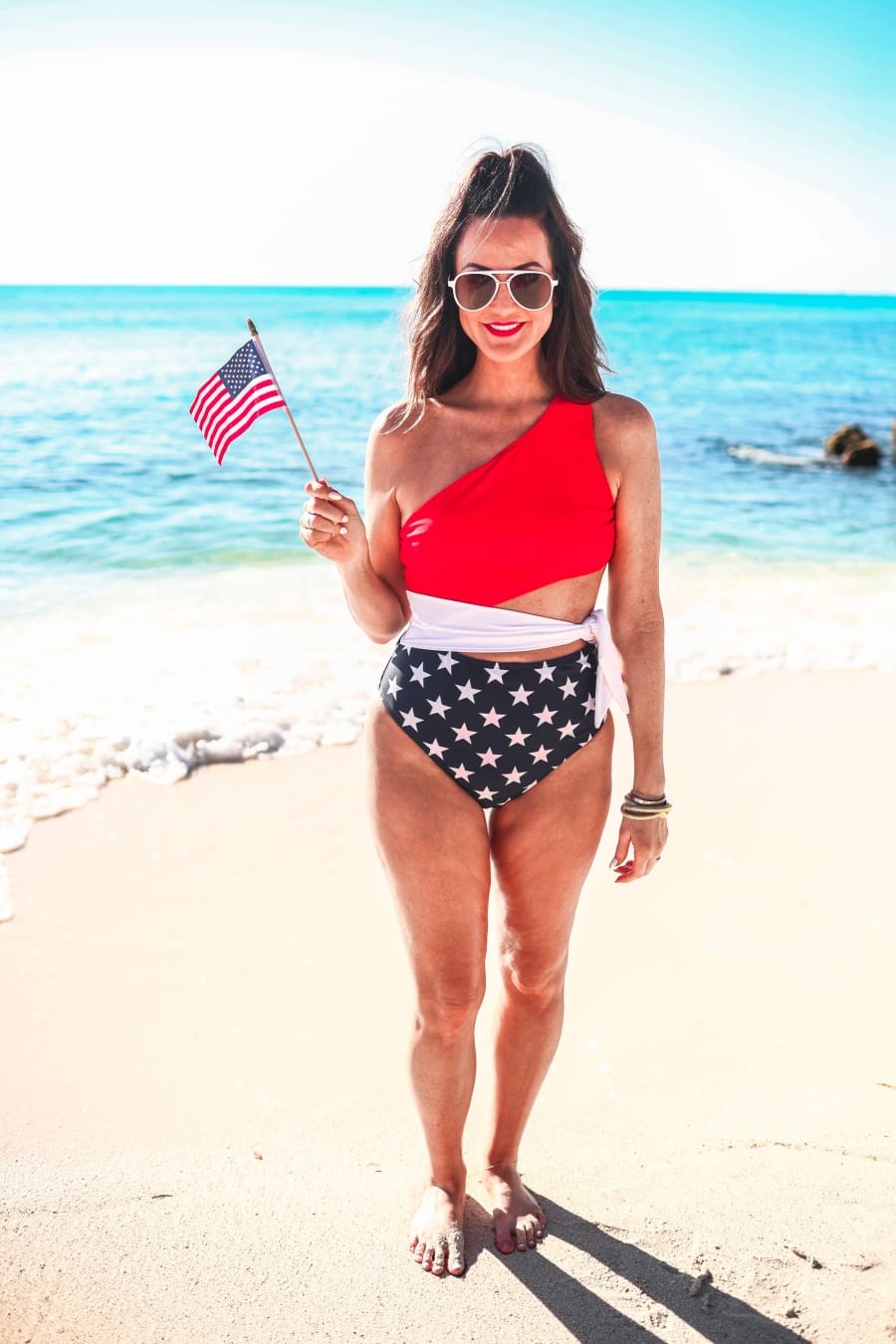 PREORDER-Liberty Island Tie Swimsuit