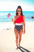 PREORDER-Liberty Island Tie Swimsuit