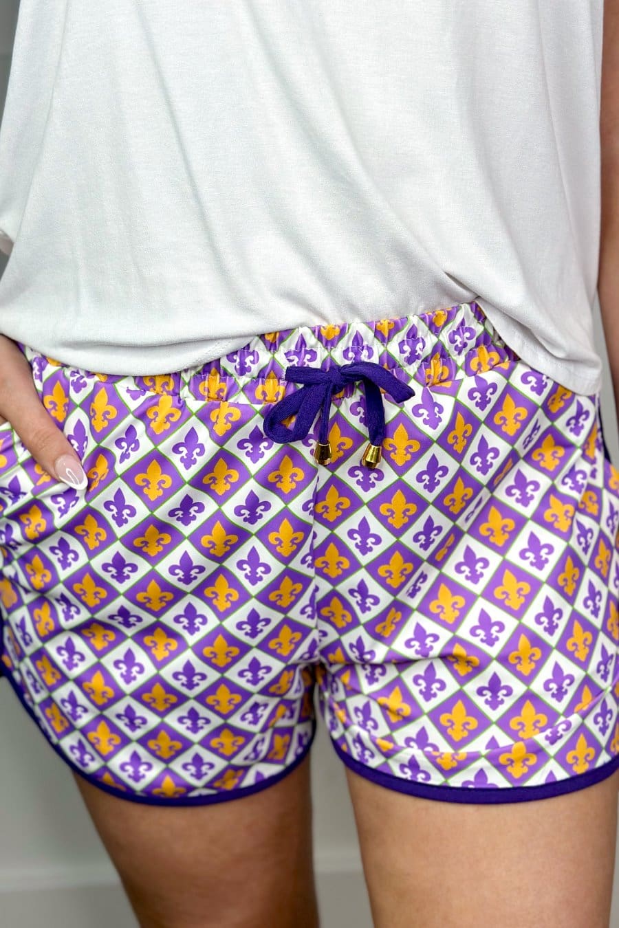 PREORDER-Life Of The Mardi Drawstring Everyday Shorts
