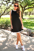 Lucy Tank Dress- Black and White - Jess Lea Boutique