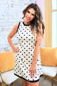 Lucy Tank Dress- Black and White Polka Dot - Jess Lea Boutique