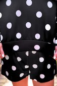 Luna Luxe Pullover Set- After Dark Polka Dot - Jess Lea Boutique