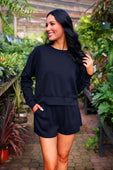 Luna Luxe Pullover Set- Navy - Jess Lea Boutique