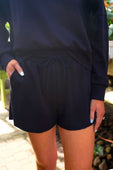 Luna Luxe Pullover Set- Navy - Jess Lea Boutique