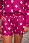 Luna Luxe Pullover Set- Pink Polka Dot - Jess Lea Boutique