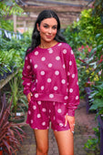 Luna Luxe Pullover Set- Pink Polka Dot - Jess Lea Boutique