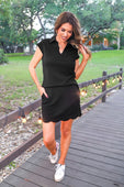 Make It Count Cap Sleeve Set- Black - Jess Lea Boutique