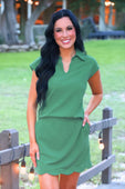 Make It Count Cap Sleeve Set- Sage - Jess Lea Boutique