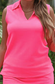 Make It Count Textured Set- Neon Pink - Jess Lea Boutique