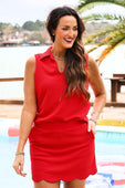 Make It Count Textured Set- Red - Jess Lea Boutique