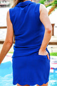 Make It Count Textured Set- Royal Blue - Jess Lea Boutique