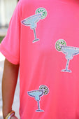 Margaritaville Sequin Patch Top - Jess Lea Boutique