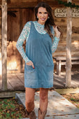 Meadow Refined Denim Jumper Dress - Jess Lea Boutique