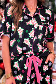 Merry Bow Christmas Treat Ruffle Pajama Set - Jess Lea Boutique
