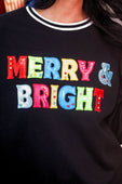 Merry & Bright Foil Luxe Pullover - Jess Lea Boutique