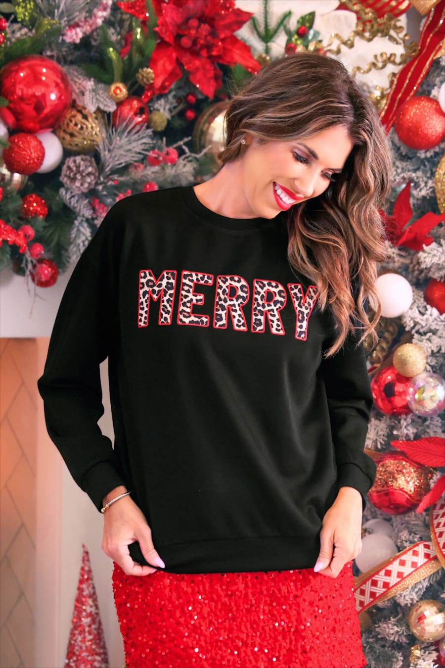 Merry Leopard Luxe Pullover - Jess Lea Boutique