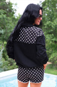 Mia Printed Pullover- After Dark Polka Dot - Jess Lea Boutique