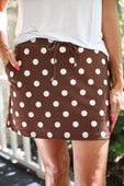Mia Printed Pullover- Chocolate Polka Dot - Jess Lea Boutique