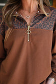 Mia Printed Pullover- Coco Leopard - Jess Lea Boutique