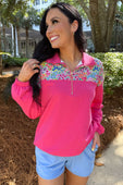 Mia Printed Pullover- Falling for Florals - Jess Lea Boutique