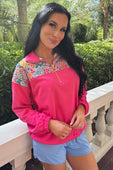 Mia Printed Pullover- Falling for Florals - Jess Lea Boutique