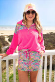 Mia Printed Pullover- Falling for Florals - Jess Lea Boutique