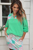 Mia Printed Pullover- Heirloom Patchwork - Jess Lea Boutique