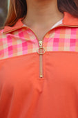 Mia Printed Pullover- Summer Crush Plaid - Jess Lea Boutique