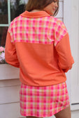 Mia Printed Pullover- Summer Crush Plaid - Jess Lea Boutique