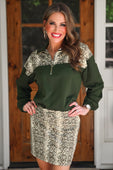 Mia Printed Pullover- Sylvie Snake - Jess Lea Boutique