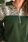 Mia Printed Pullover- Sylvie Snake - Jess Lea Boutique