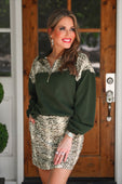 Mia Printed Pullover- Sylvie Snake - Jess Lea Boutique