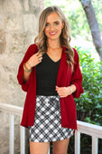 Midnight Plaid Skort - Jess Lea Boutique