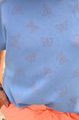 Millie Burn Out Tee- Butterflies - Jess Lea Boutique