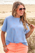 Millie Burn Out Tee- Butterflies - Jess Lea Boutique