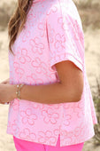 Millie Burn Out Tee- Flowers - Jess Lea Boutique