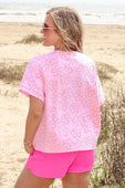 Millie Burn Out Tee- Flowers - Jess Lea Boutique