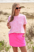 Millie Burn Out Tee- Flowers - Jess Lea Boutique