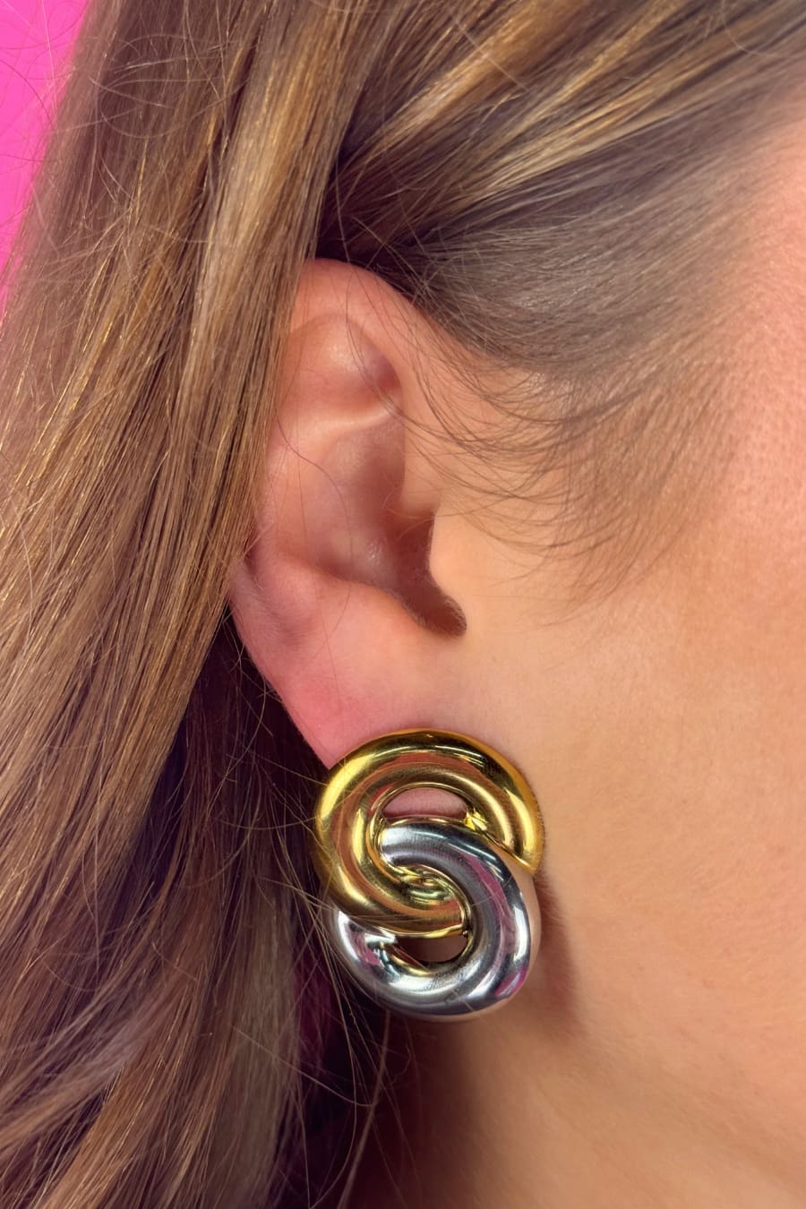 Mixed Link Earrings - Jess Lea Boutique