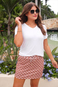 Mocha Mousse Polka Dot Skort - Jess Lea Boutique
