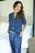 Moonlit Flora Ruffle Pajama Set - Jess Lea Boutique