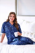 Moonlit Flora Ruffle Pajama Set - Jess Lea Boutique