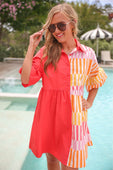 New To Town Dress, Coral - Jess Lea Boutique