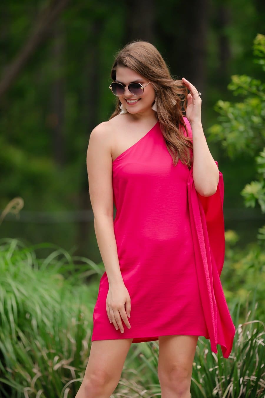 Next Chapter One Shoulder Dress - Jess Lea Boutique