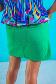Nova Denim Skirt, Green - Jess Lea Boutique