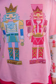 PREORDER- Nutcracker Vibes Sequin Embroidered Tee - Jess Lea Boutique