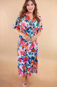 Ocean Mist Floral Dress - Jess Lea Boutique