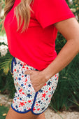 PREORDER-Oh My Stars Drawstring Everyday Shorts - Jess Lea Boutique