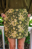 Olive Blossom Skort - Jess Lea Boutique
