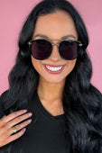 On the Bright Side Sunglasses- Black - Jess Lea Boutique